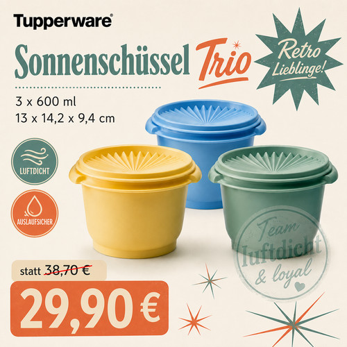 Tupperware sonnen trio - sonnen,