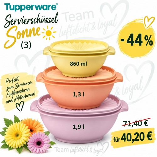 Tupperware sonnenschüssel - tupperware,