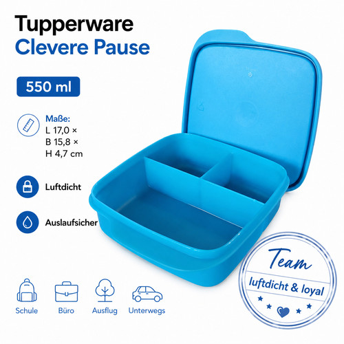 Tupperware eco pausen box 550 - tupperware, pausen-box