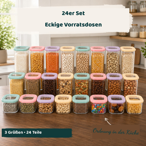 Teilig vorratsdosen set mit - 24-teilig,